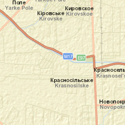Yarkoye Pole Street Map
