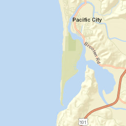 Pacific City Street Map