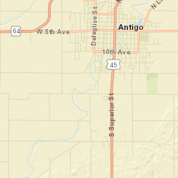 Antigo Street Map