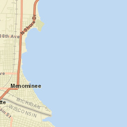 Menominee Street Map