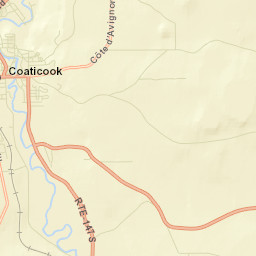 Coaticook Street Map