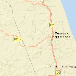 Cussac-Fort-Médoc Street Map