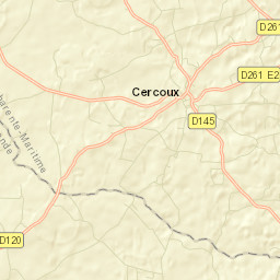 Cercoux Street Map