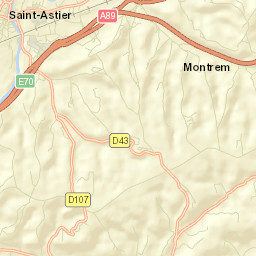 Saint-Astier Street Map
