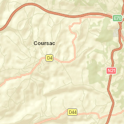 Coursac Street Map