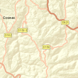 Cosnac Street Map
