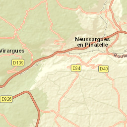 Neussargues Street Map