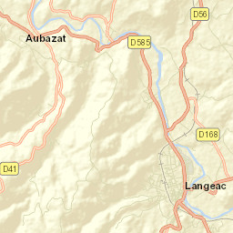 Langeac Street Map