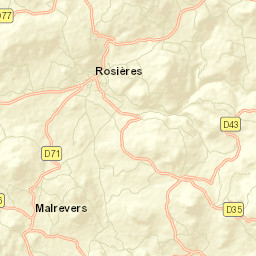 Rosières Street Map