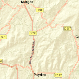 Peyrins Street Map