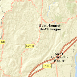 Saint-Hilaire-du-Rosier Street Map
