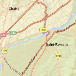 Saint-Romans Street Map