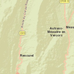 Méaudre Street Map