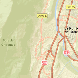 Claix Street Map