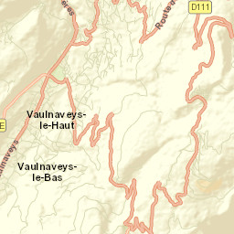 Vaulnaveys-le-Haut Street Map