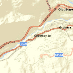 Giaglione Street Map