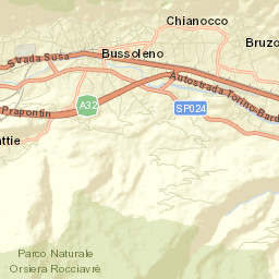Chianocco Street Map