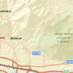Almese-Rivera Street Map