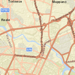 Mappano Street Map