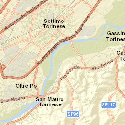 Castiglione Torinese Street Map