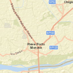 Pieve Porto Morone Street Map