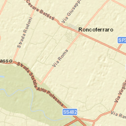 Roncoferraro Street Map