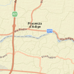 Piacenza d'Adige Street Map