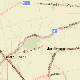 Boara Pisani Street Map