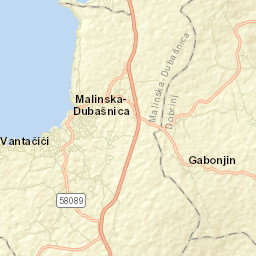 Malinska-Dubašnica Street Map