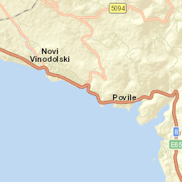 Novi Vinodolski Street Map