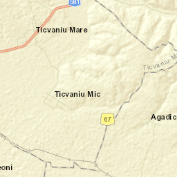 Ticvaniu Mare Street Map