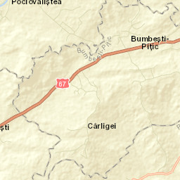 Comuna Bumbeşti-Piţic Street Map