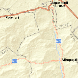 Comuna Alimpeşti Street Map