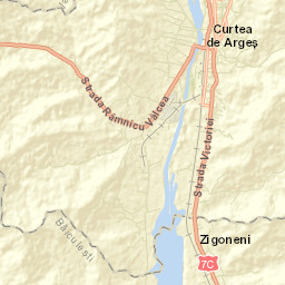 Municipiul Curtea de Argeș Street Map