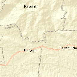 Bălțești Street Map