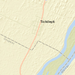Comuna Tichileşti Street Map