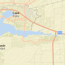 Gorodskoy okrug Saki Street Map
