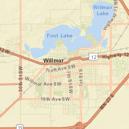 Willmar Street Map