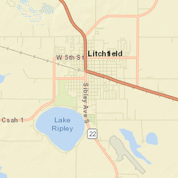 Meeker County Street Map