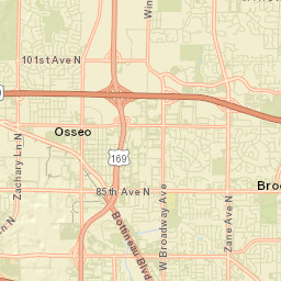 Brooklyn Park Street Map