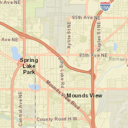 Spring Lake Park Street Map