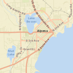 Alpena Street Map