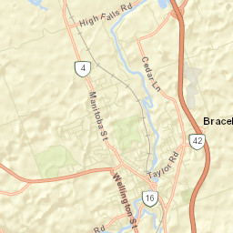 Bracebridge Street Map