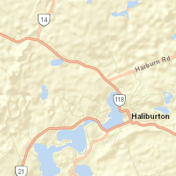Haliburton Village Street Map