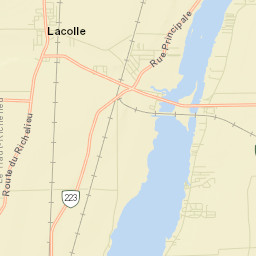 Lacolle Street Map