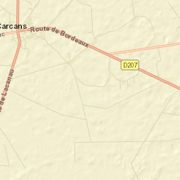 Carcans Street Map