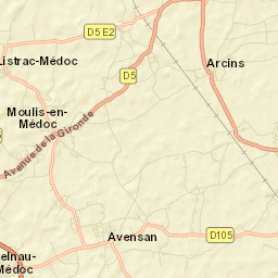 Moulis-en-Médoc Street Map