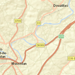 Sourzac Street Map