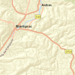 Montignac Street Map