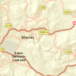 Saint-Germain-Laprade Street Map